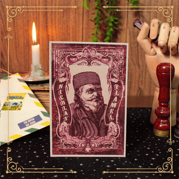 Cartão Postal: Nicolas Flamel!