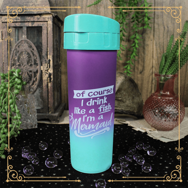 Garrafa degradê: Of course I drink like a fish. I'm a mermaid! - Image 2